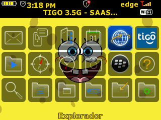 Tema SpongeBob (Blackberry) - Descargar.